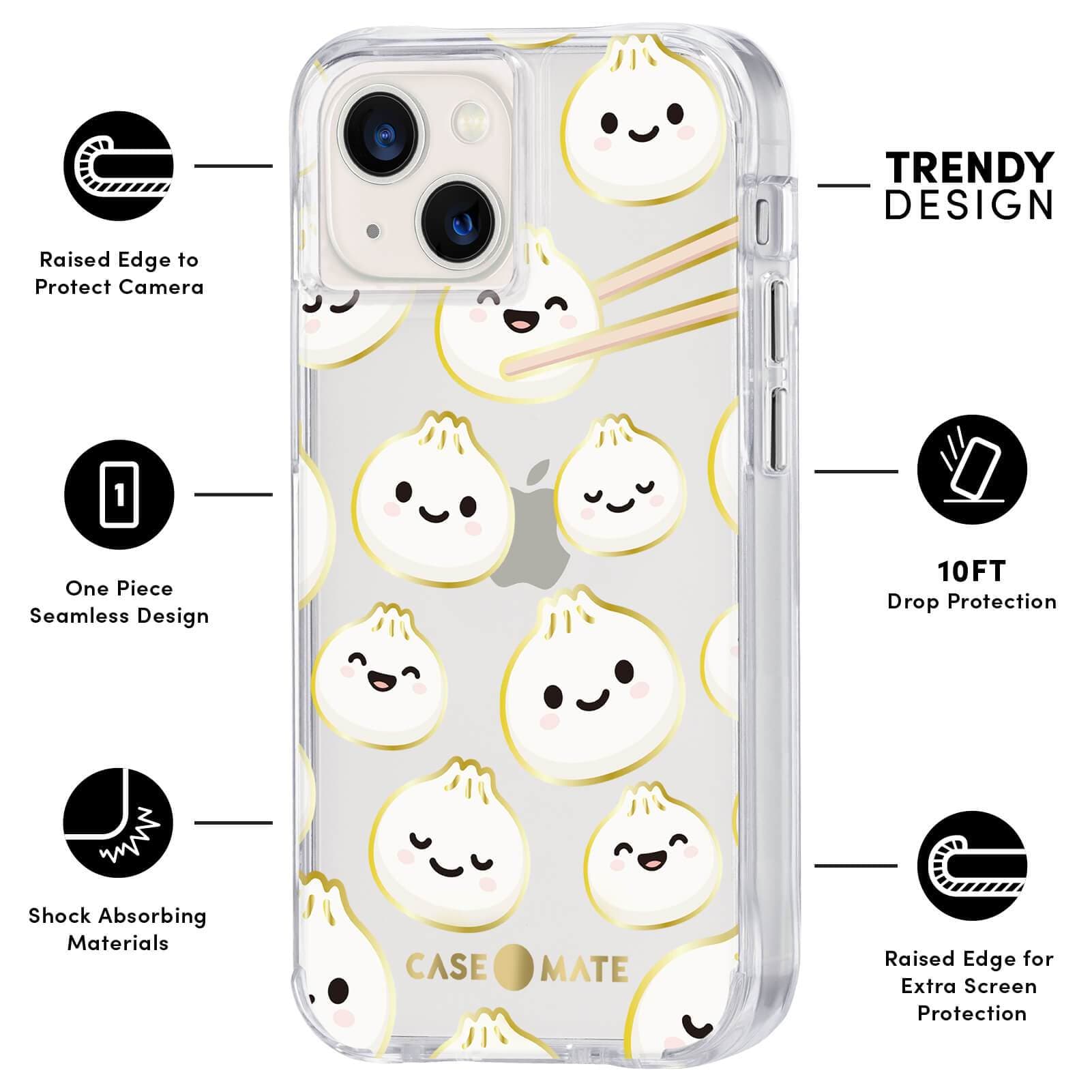 CASE-MATE Phone Cases Cute as a Dumpling coque iPhone 13 mini multicolore