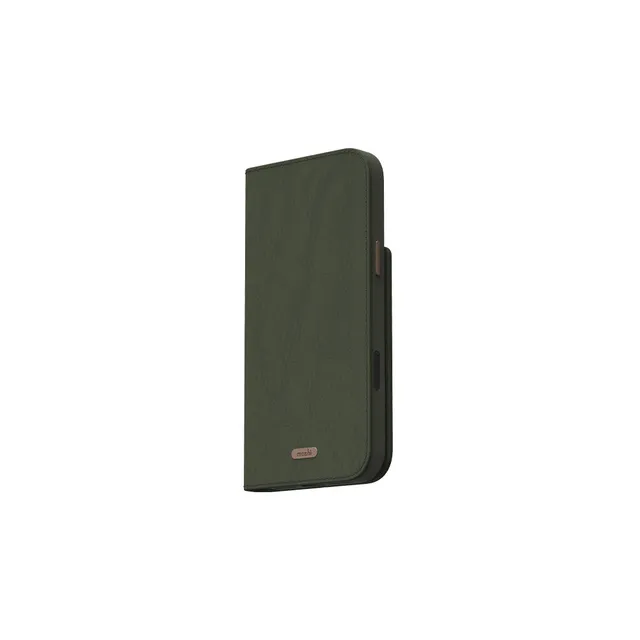 MOSHI Cases Overture Case with Detachable Magnetic Wallet coque iPhone 18 Pro vert mousse