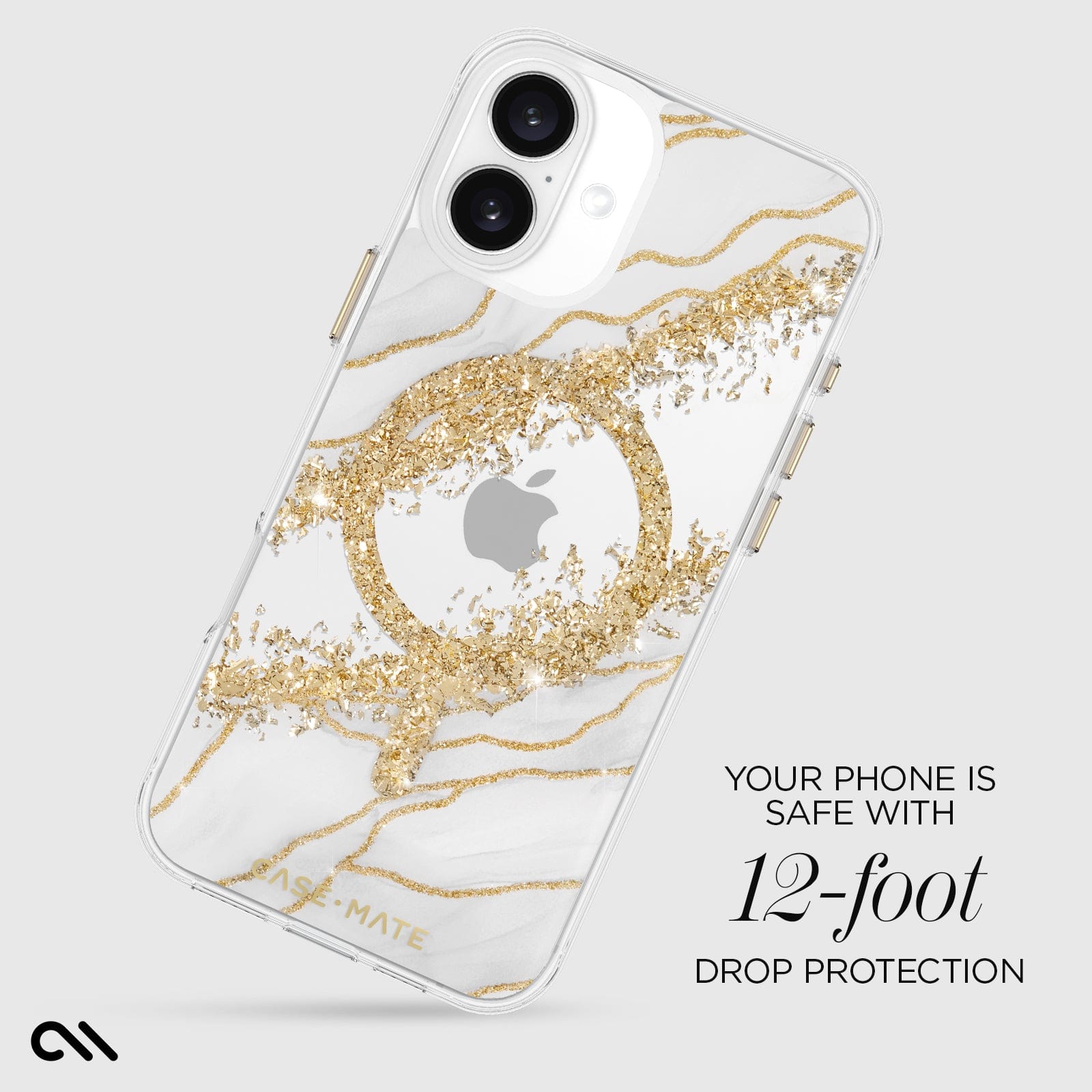 CASE-MATE Karat Granite MagSafe coque iPhone 16 Plus marbre