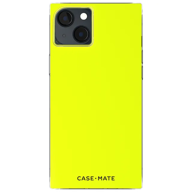 CASE-MATE BLOX Neon Lemon coque iPhone 14 Plus jaune MagSafe