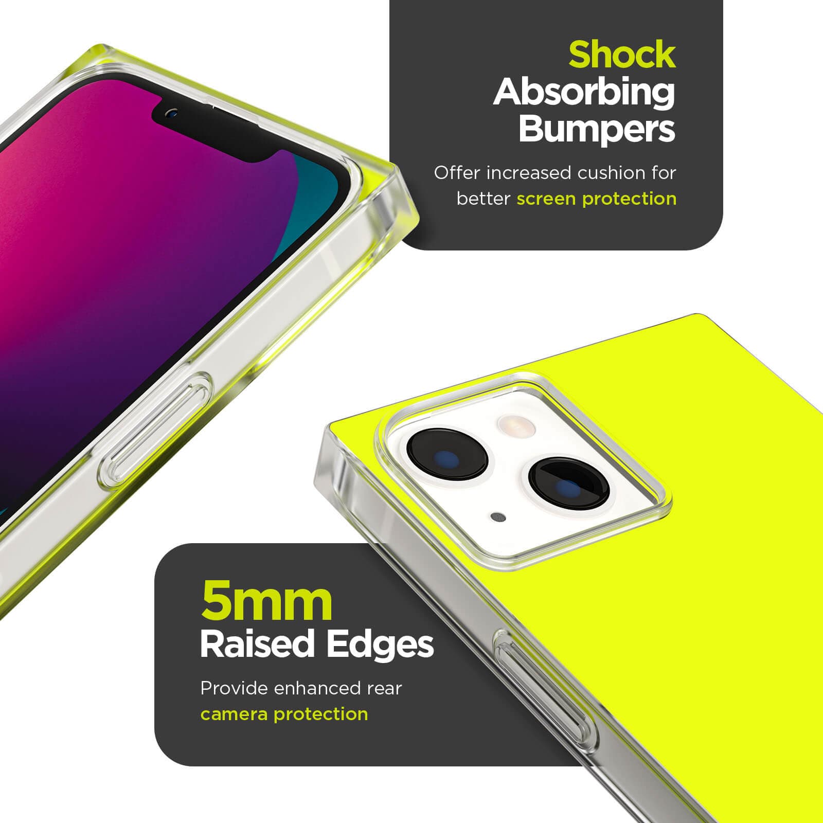 CASE-MATE BLOX Neon Lemon coque iPhone 14 Plus jaune MagSafe
