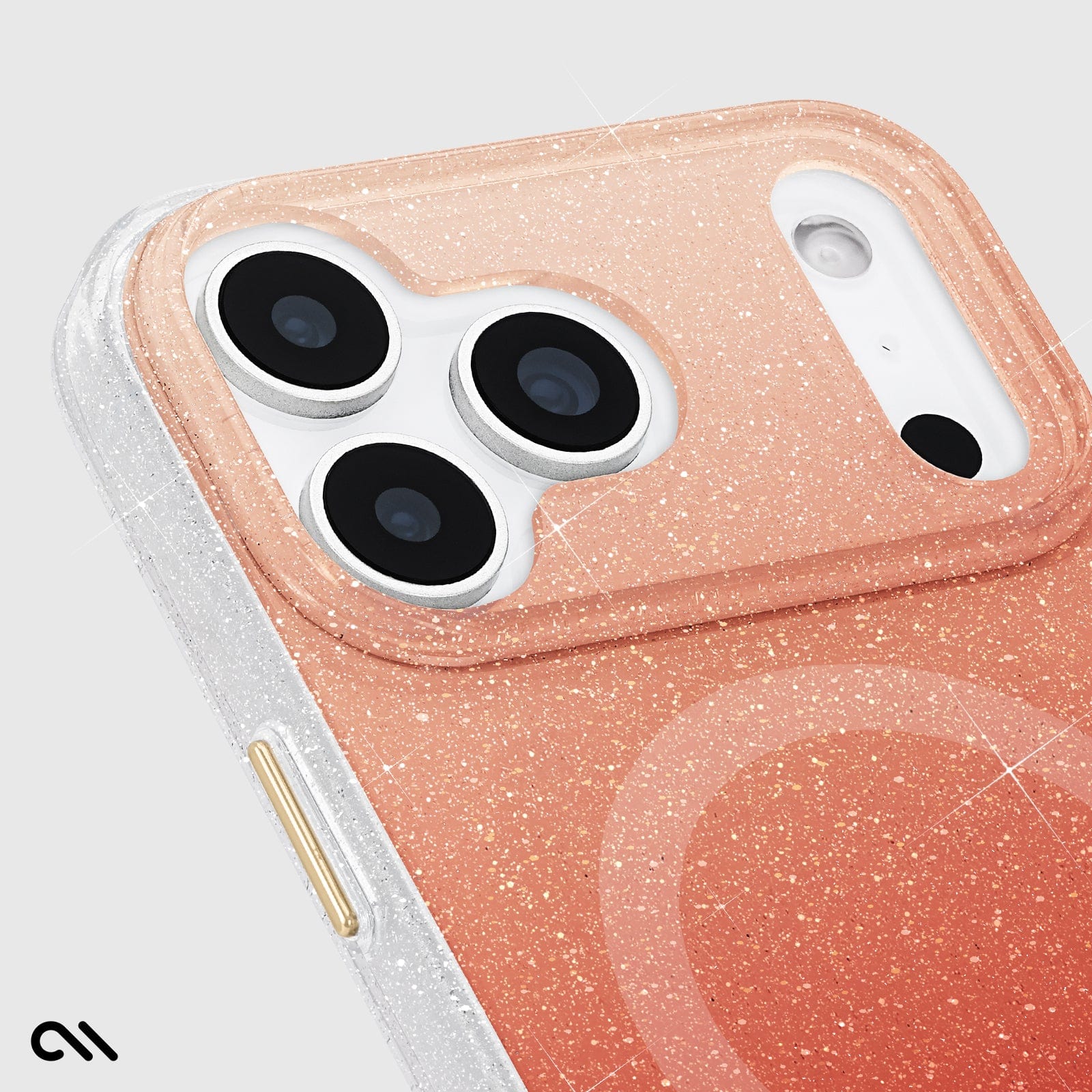 CASE-MATE Phone Cases Sheer Twinkle Orange Ombré MagSafe coque iPhone 17 Pro Max
