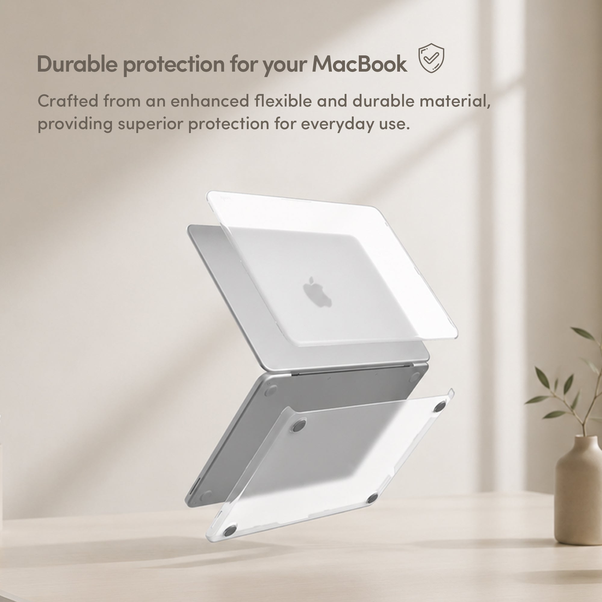 Moshi Cases iGlaze coque rigide MacBook Neo transparente