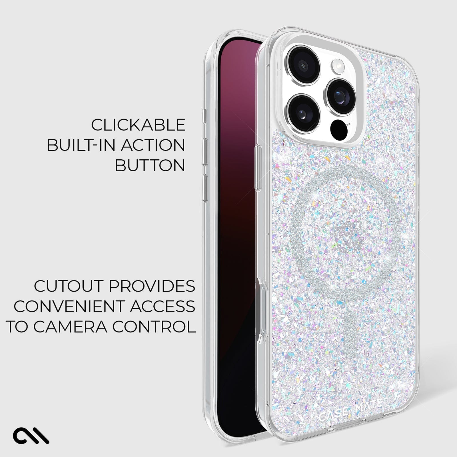 CASE-MATE Phone Cases Twinkle Disco MagSafe coque irisée
