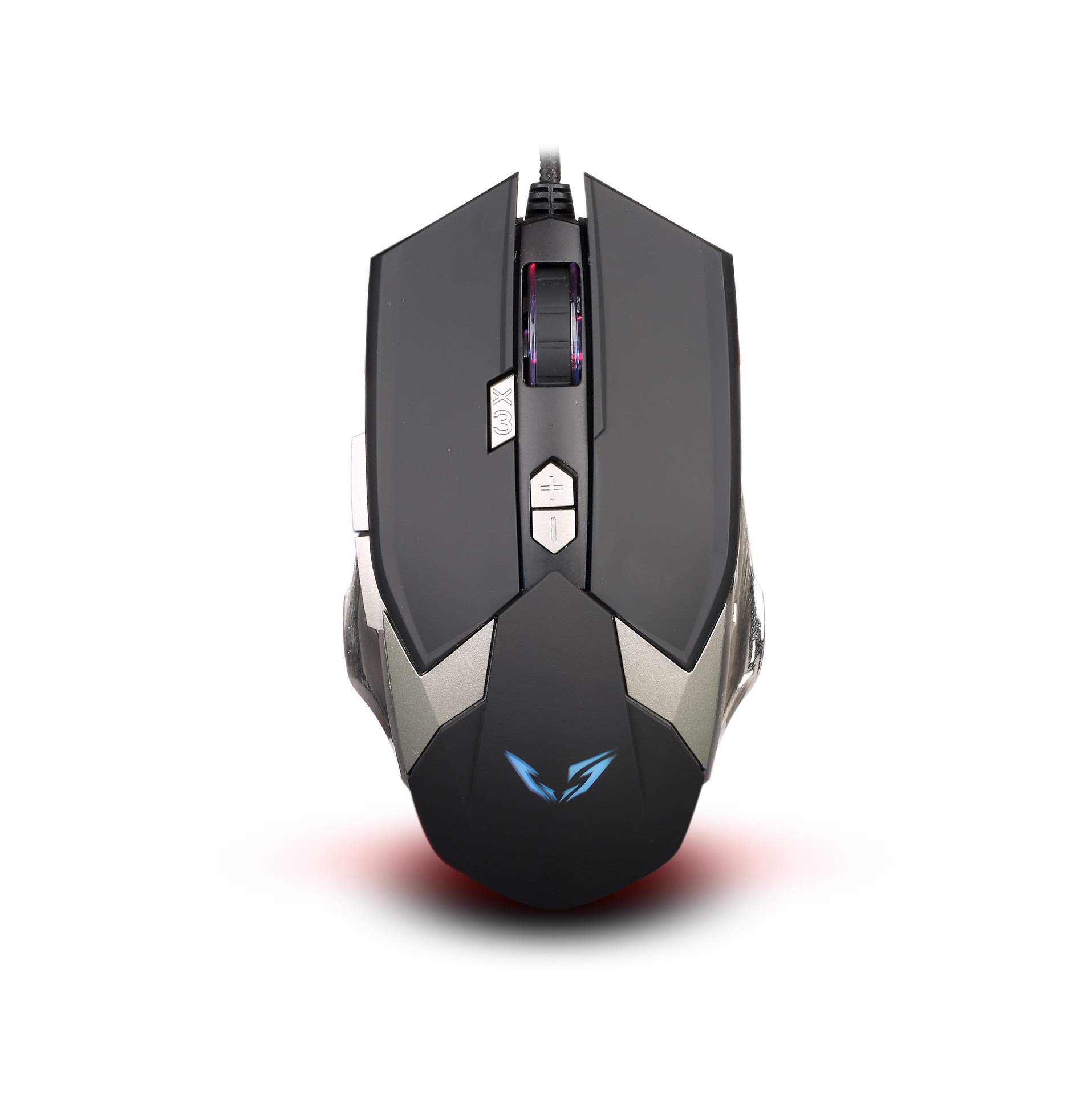 WE GAMIUM souris gamer filaire noire argent 8 boutons 4 niveaux DPI