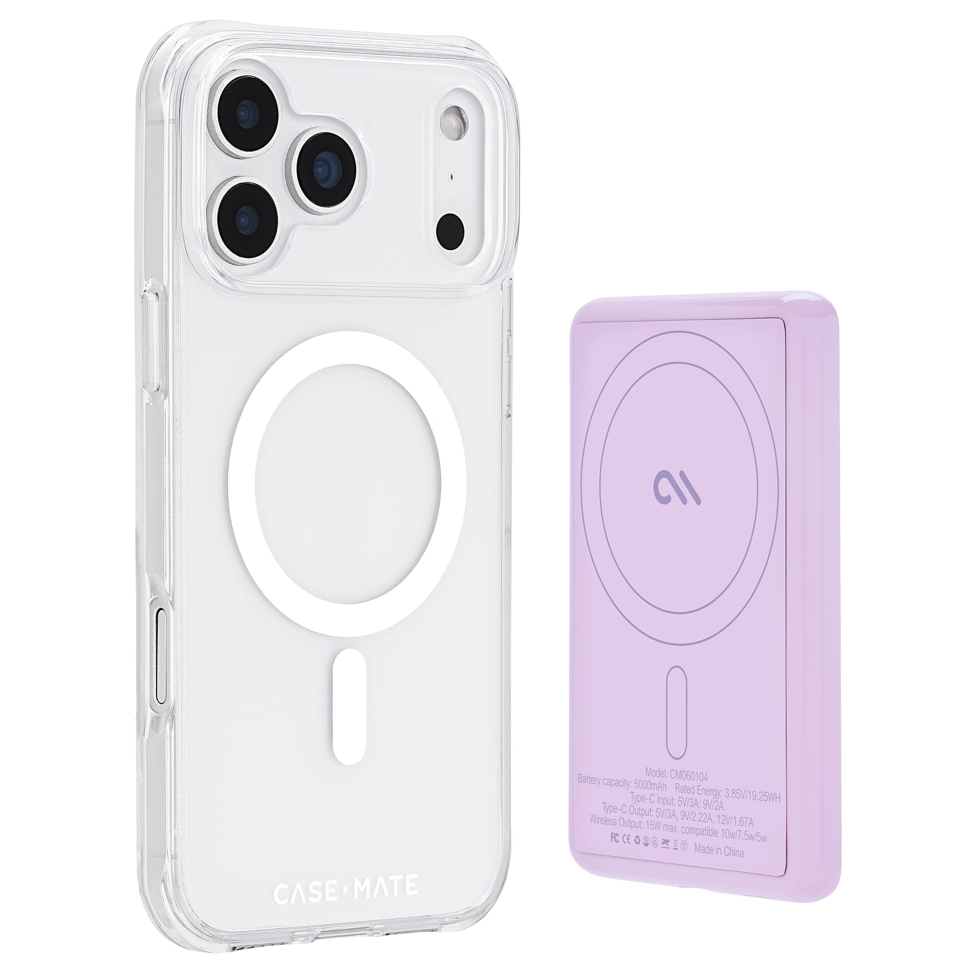 CASE-MATE Power MagSafe Portable Charger chargeur portable irisé, Twinkle, Floral Gems