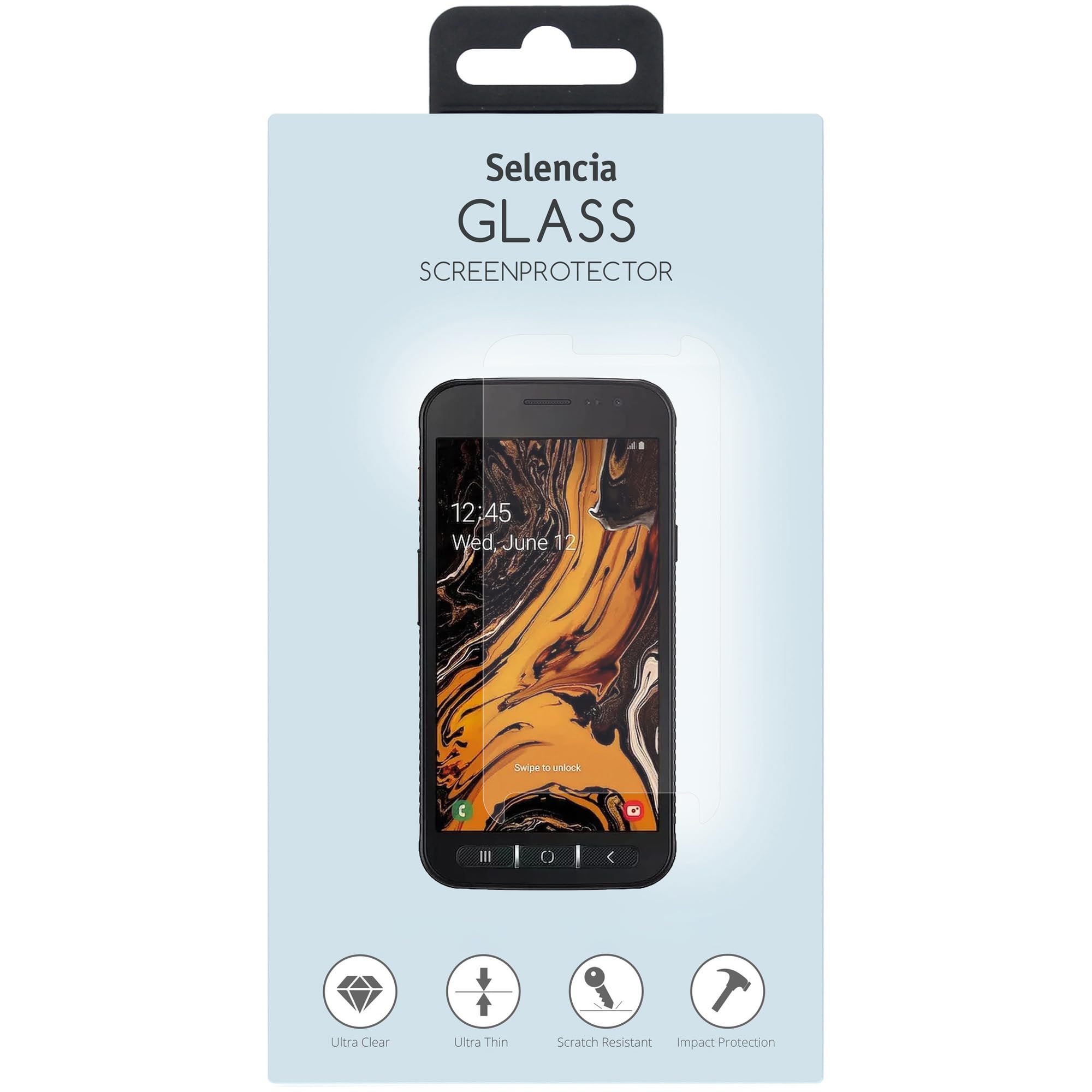 SELENCIA Protection d’écran Xcover 4S/4 verre trempé 9H