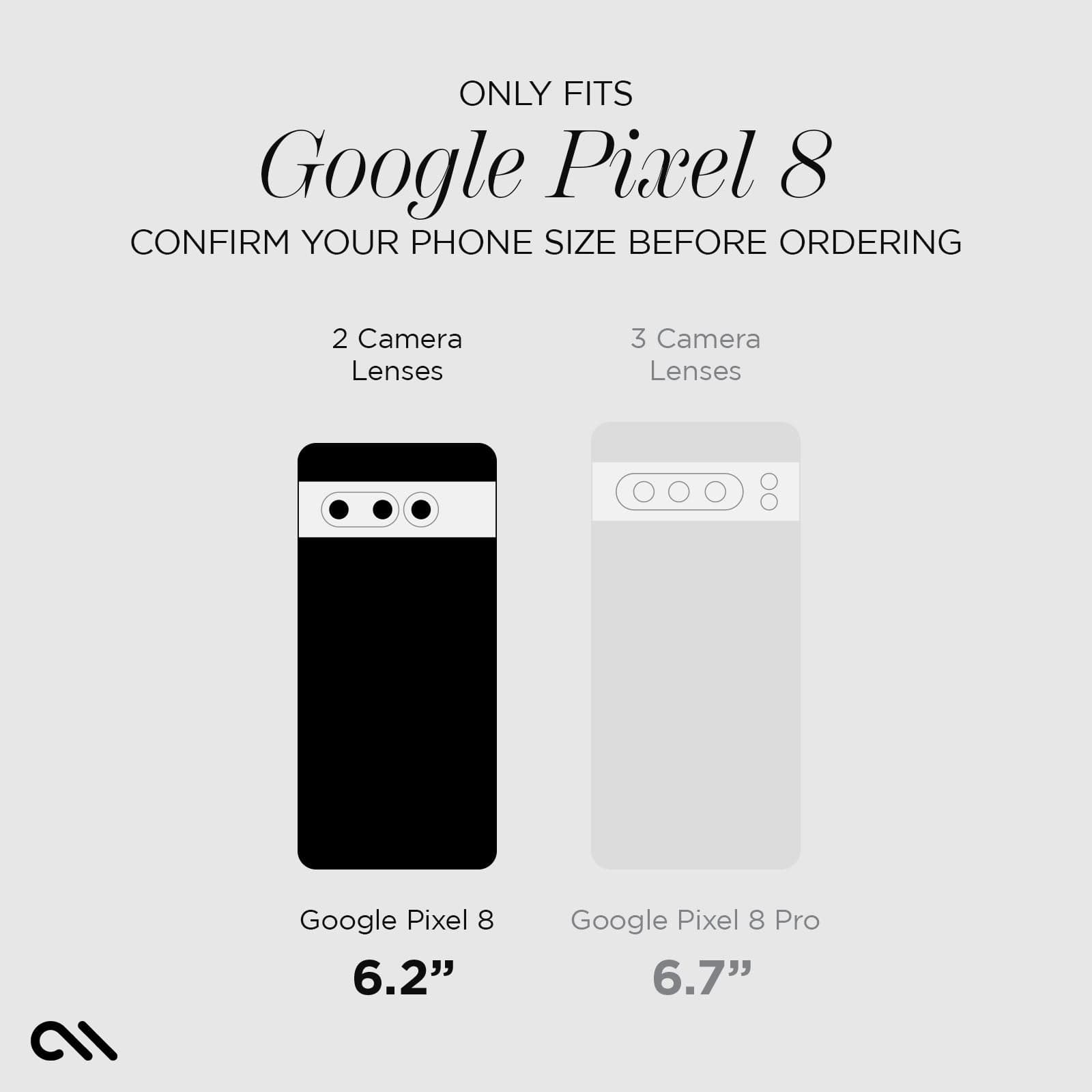 CASE-MATE Screen Protectors Glass Screen Protector verre trempé Pixel 8 transparent