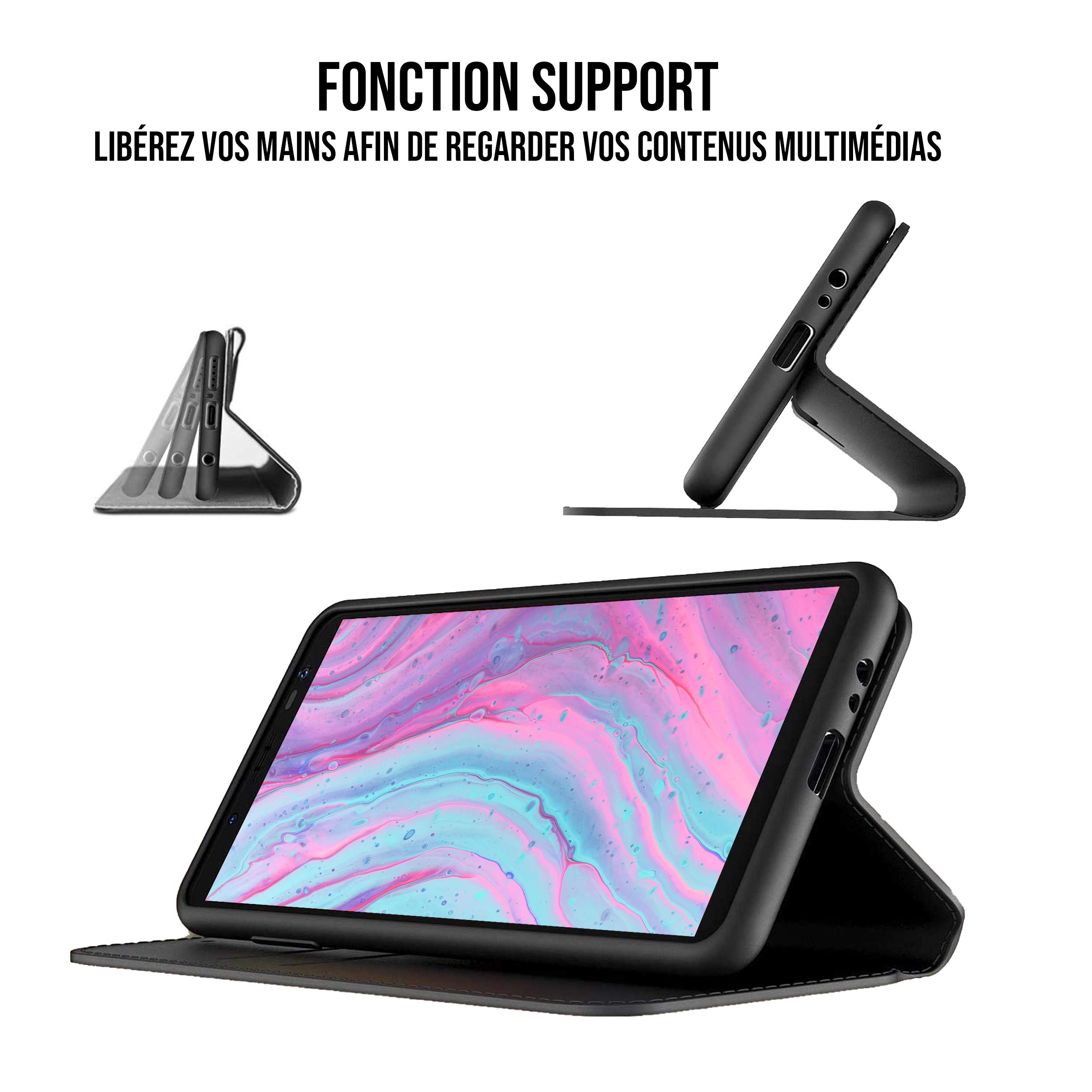WE Accessoires Smartphone Galaxy S20 Plus étui portefeuille fin