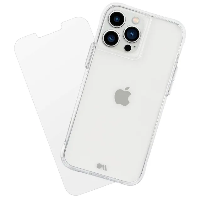 CASE-MATE Phone Cases Tough Clear coque iPhone 13 Pro transparente avec protection écran