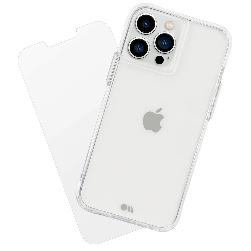 CASE-MATE Phone Cases Tough Clear coque iPhone 13 Pro transparente avec protection écran
