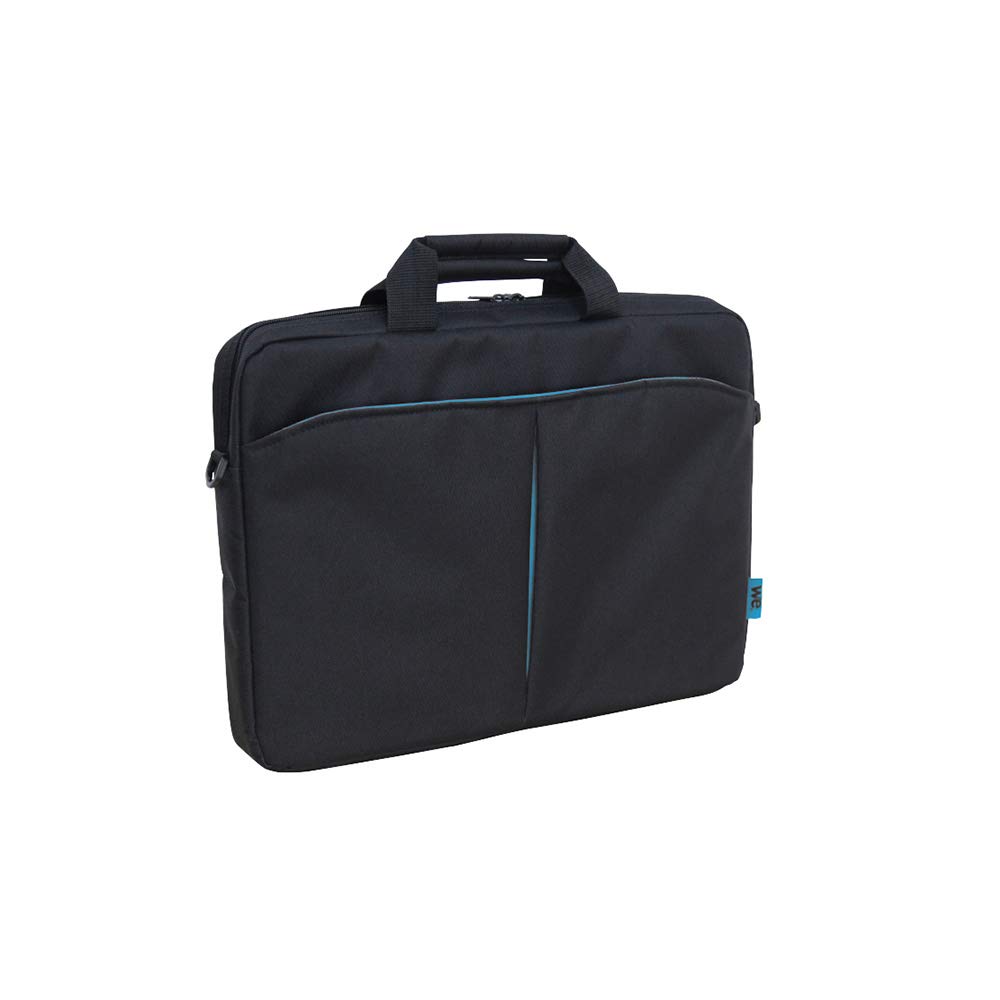 WE Informatique Sacoche ordinateur portable 15,6 pouces noire et bleue
