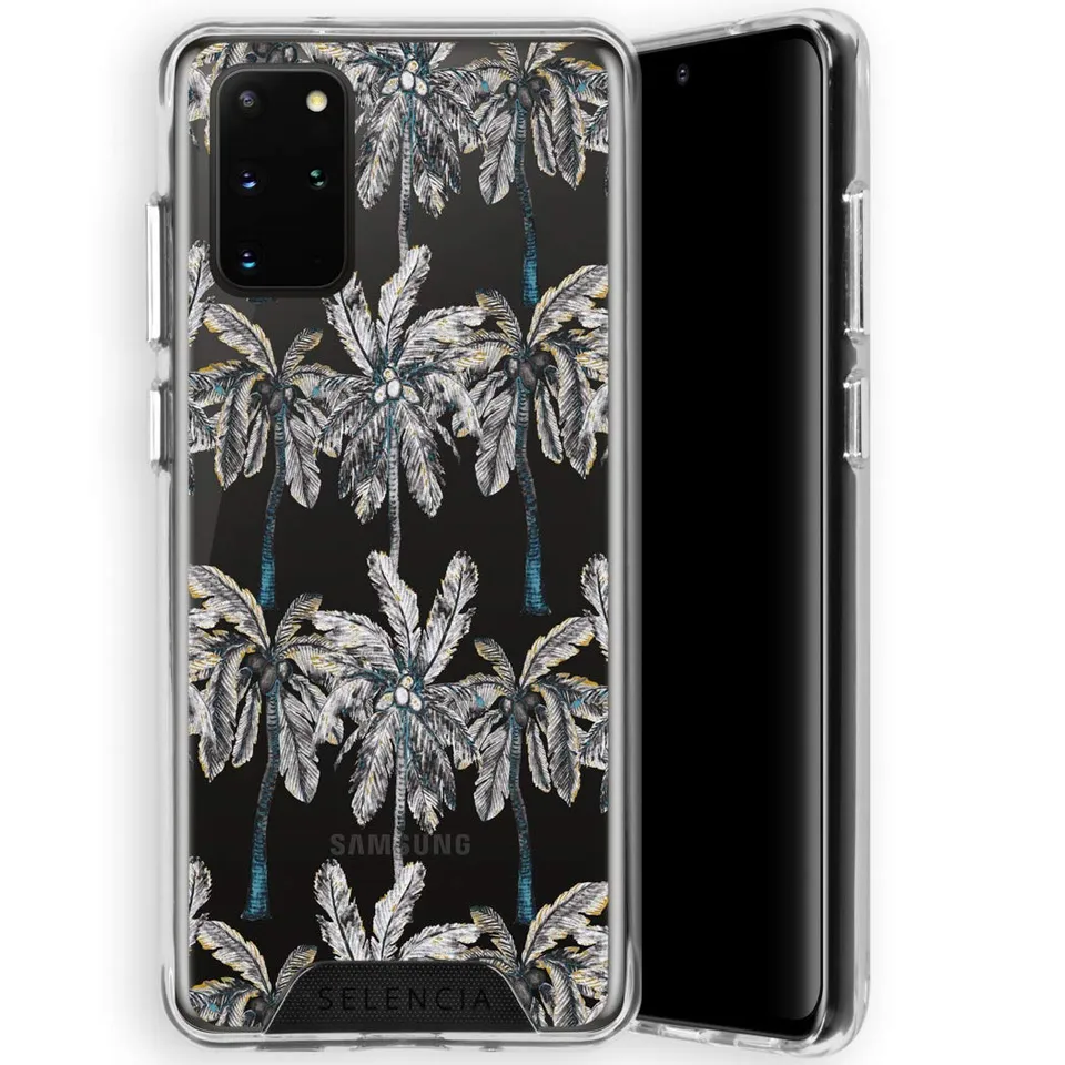 SELENCIA Coque arrière Zarya Feathers Samsung Galaxy A50/A30s Samsung Galaxy S20+ Palmtree antichoc