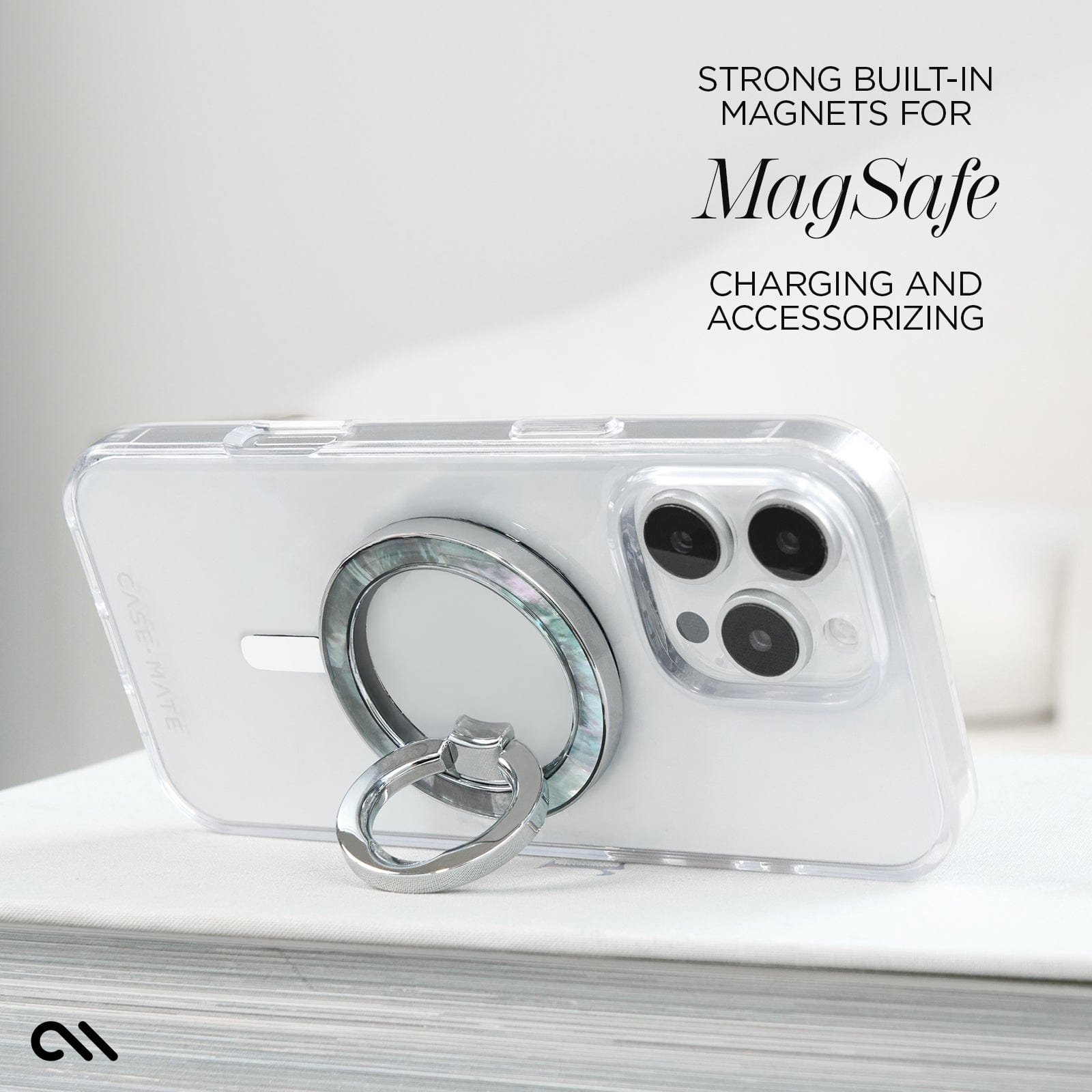 CASE-MATE Phone Cases Tough Clear MagSafe coque iPhone 16 Pro transparente résistante