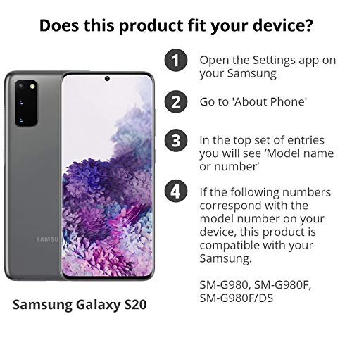 SELENCIA Protection d'écran Galaxy S20, verre trempé antibactérien