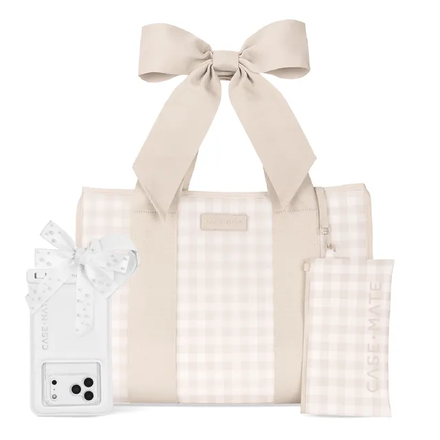 CASE-MATE The Essential Jelly Bundle sac et pochette étanche Latte Gingham