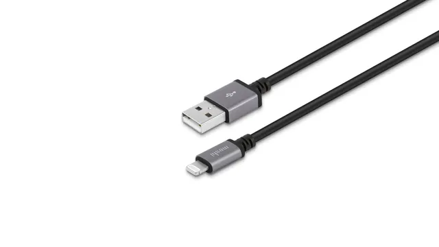 MOSHI Cables and Adapters USB-A to Lightning Charge & Sync Cable câble 3 m noir