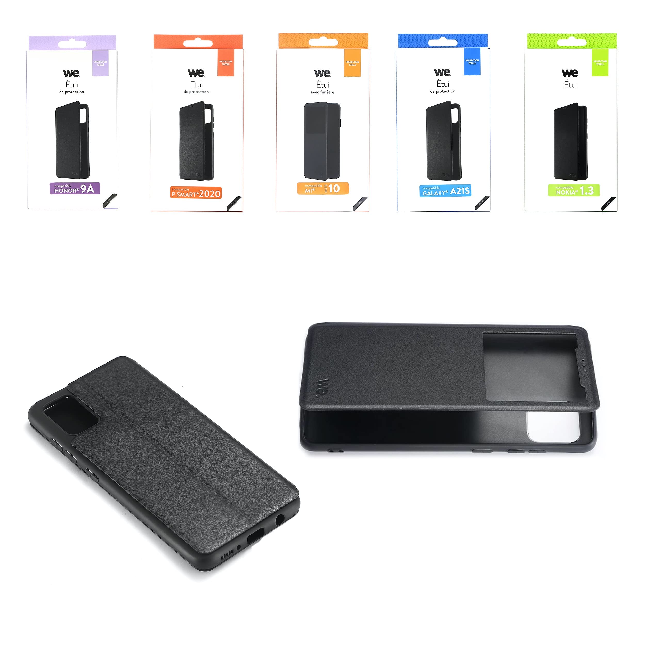 WE Accessoires Smartphone Galaxy A71 étui, rabat magnétique
