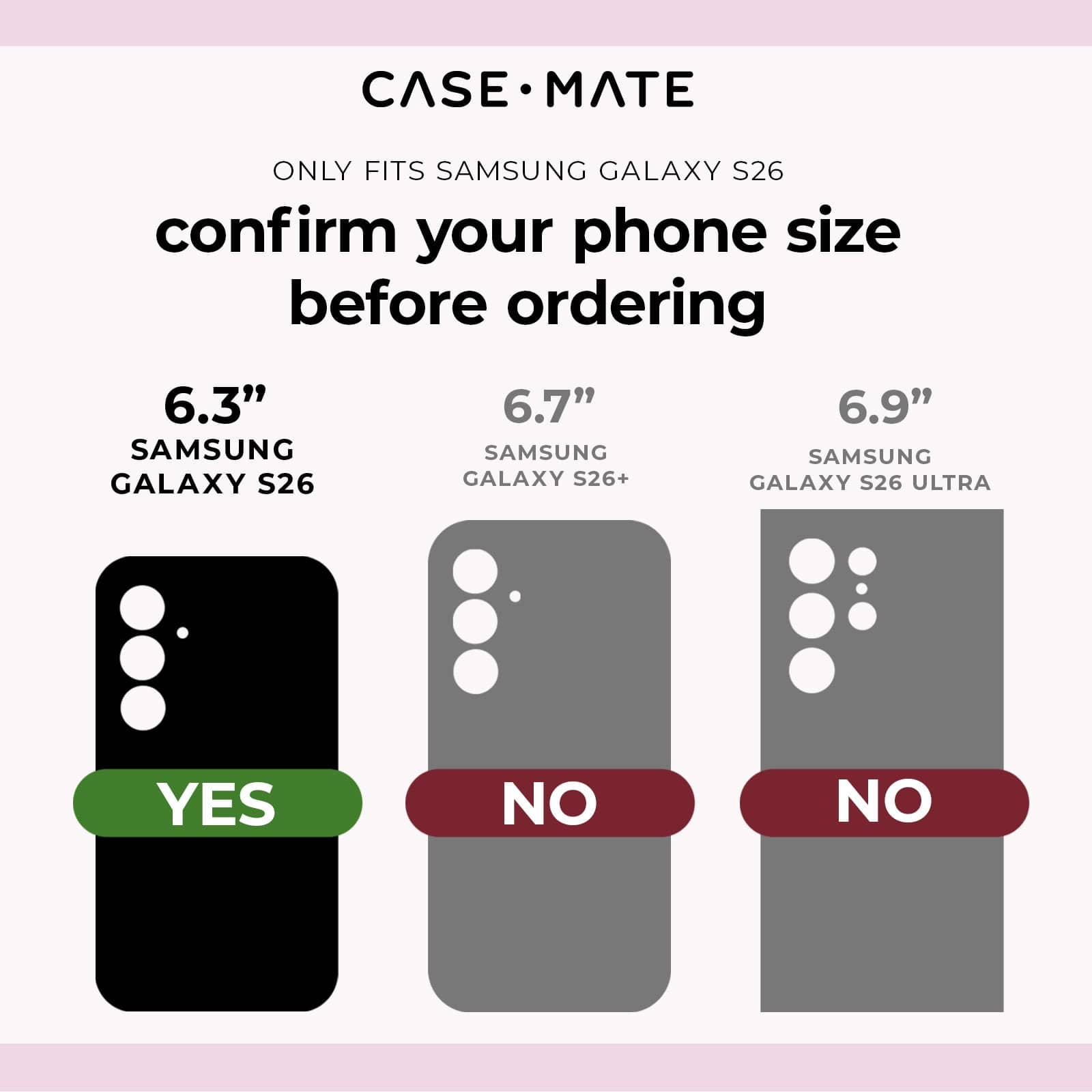 CASE-MATE Lens Protectors Camera Lens Protector Galaxy S26 noir