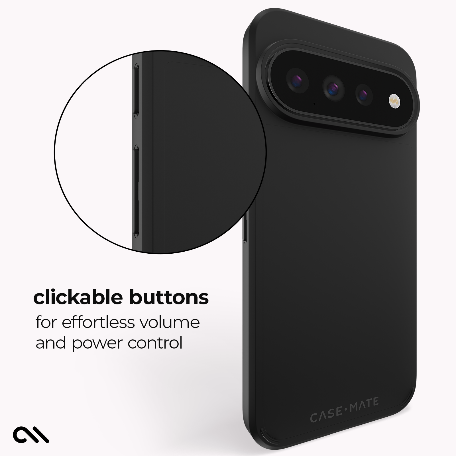 CASE-MATE Tough Black with Magnet Pixel 11 Pro XL coque noire antichoc
