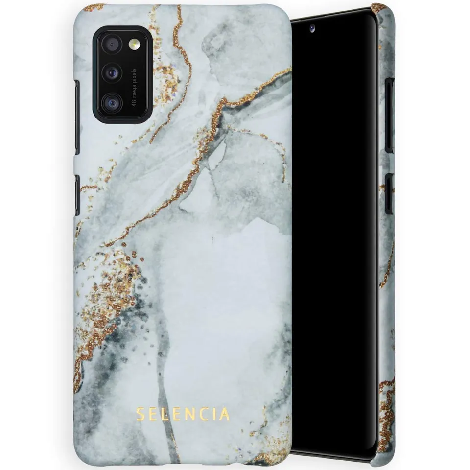 Selencia Coque arrière Maya coque Samsung Galaxy A41 marbre mate fine