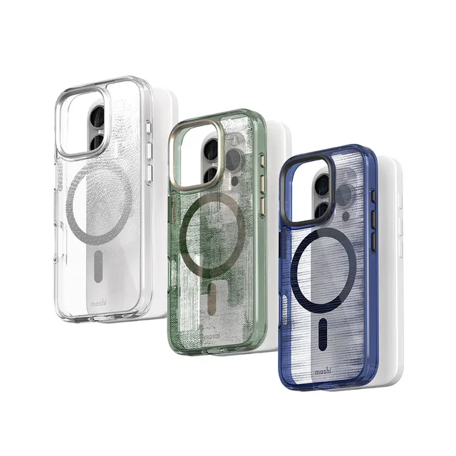 MOSHI Cases iGlaze Transparent Hardshell Case (MagSafe) coque iPhone 16 Pro Mist White
