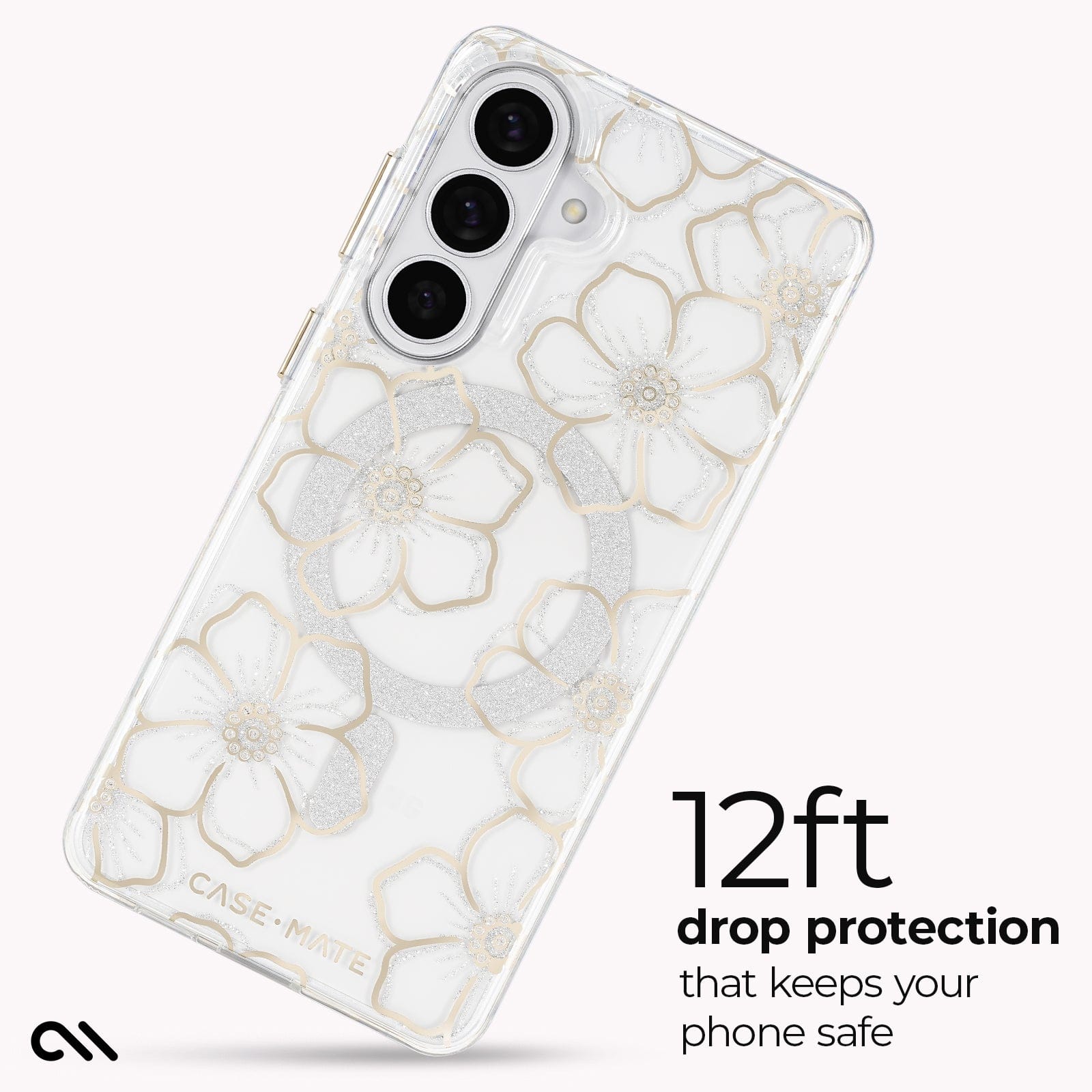 CASE-MATE Phone Cases Floral Gems with Magnet coque Galaxy S26+ florale