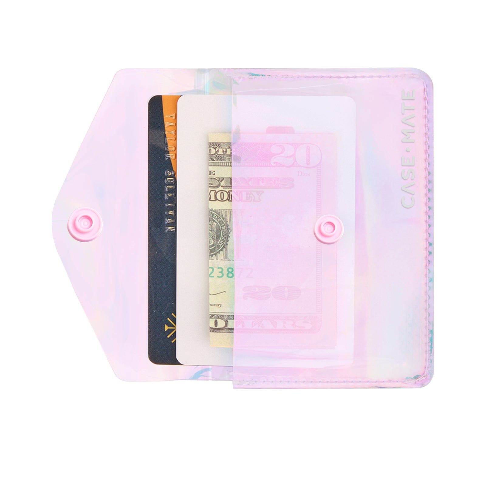 CASE-MATE MagSafe Accessories Soap Bubble® MagSafe Snap Wallet portefeuille irisé