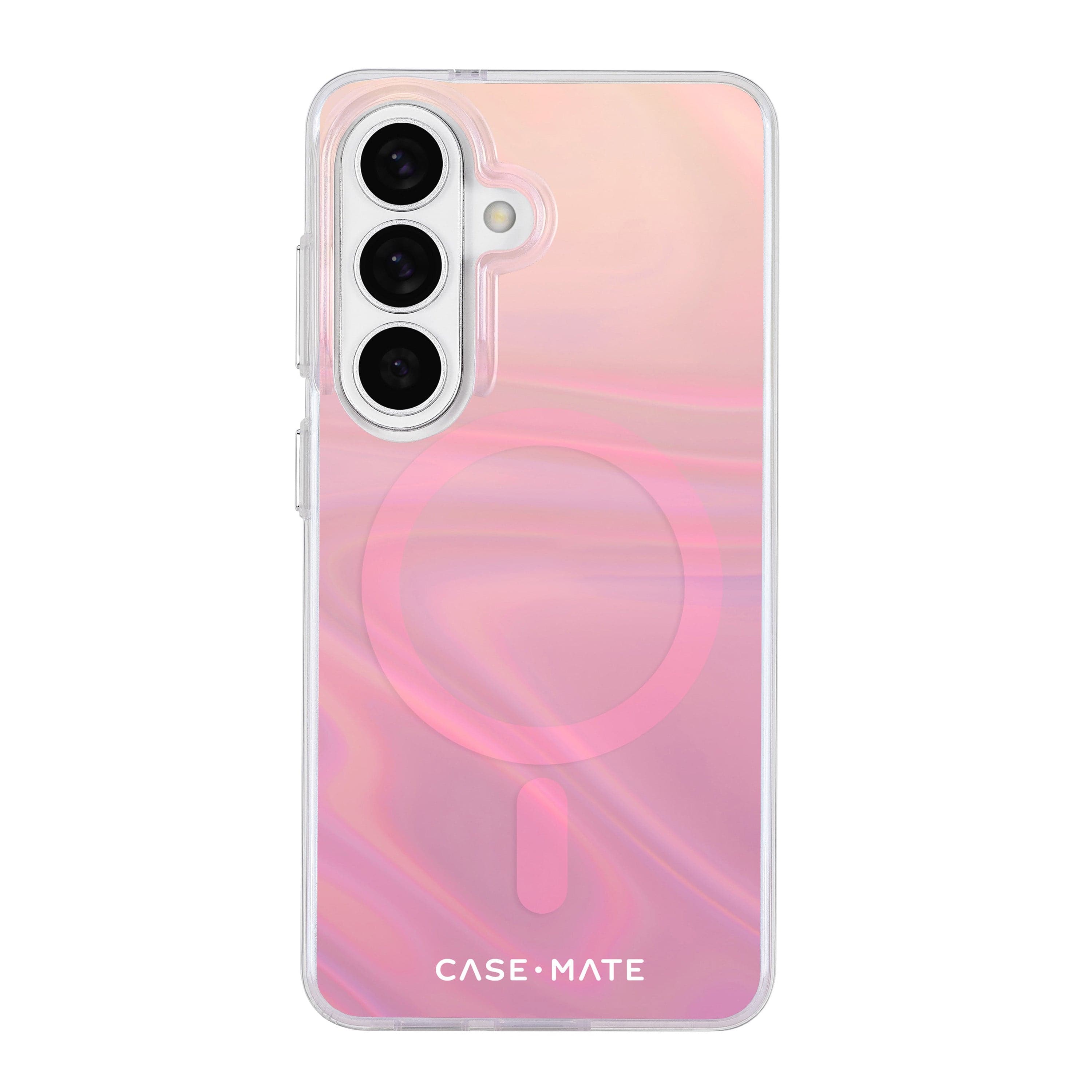 CASE-MATE Phone Cases Peach Soap Bubble with Magnet coque Galaxy S26 pêche irisée