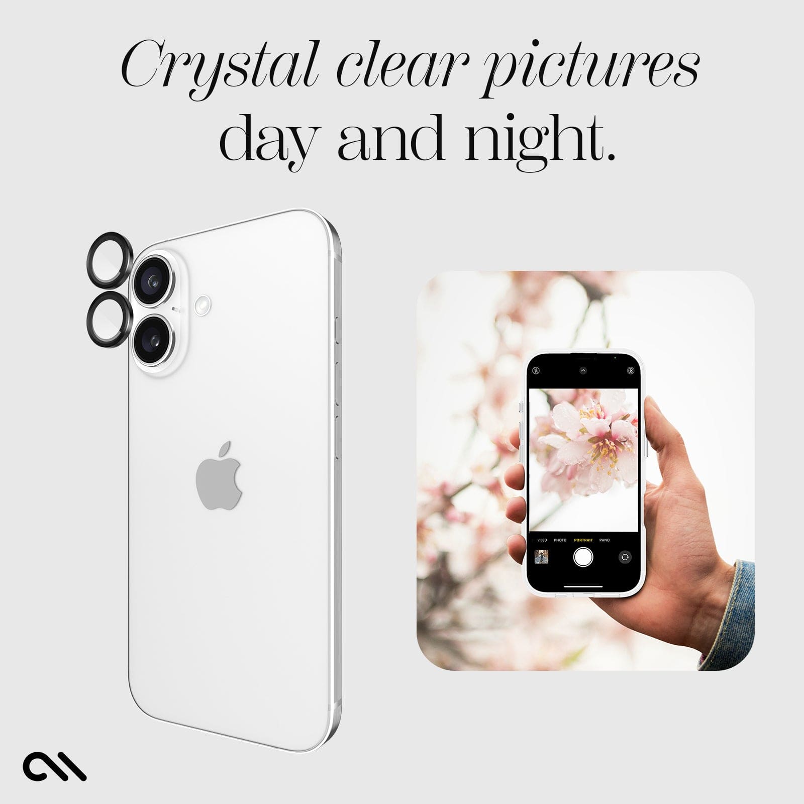 CASE-MATE Lens Protectors Camera Lens Protector protection caméra iPhone 16 noir