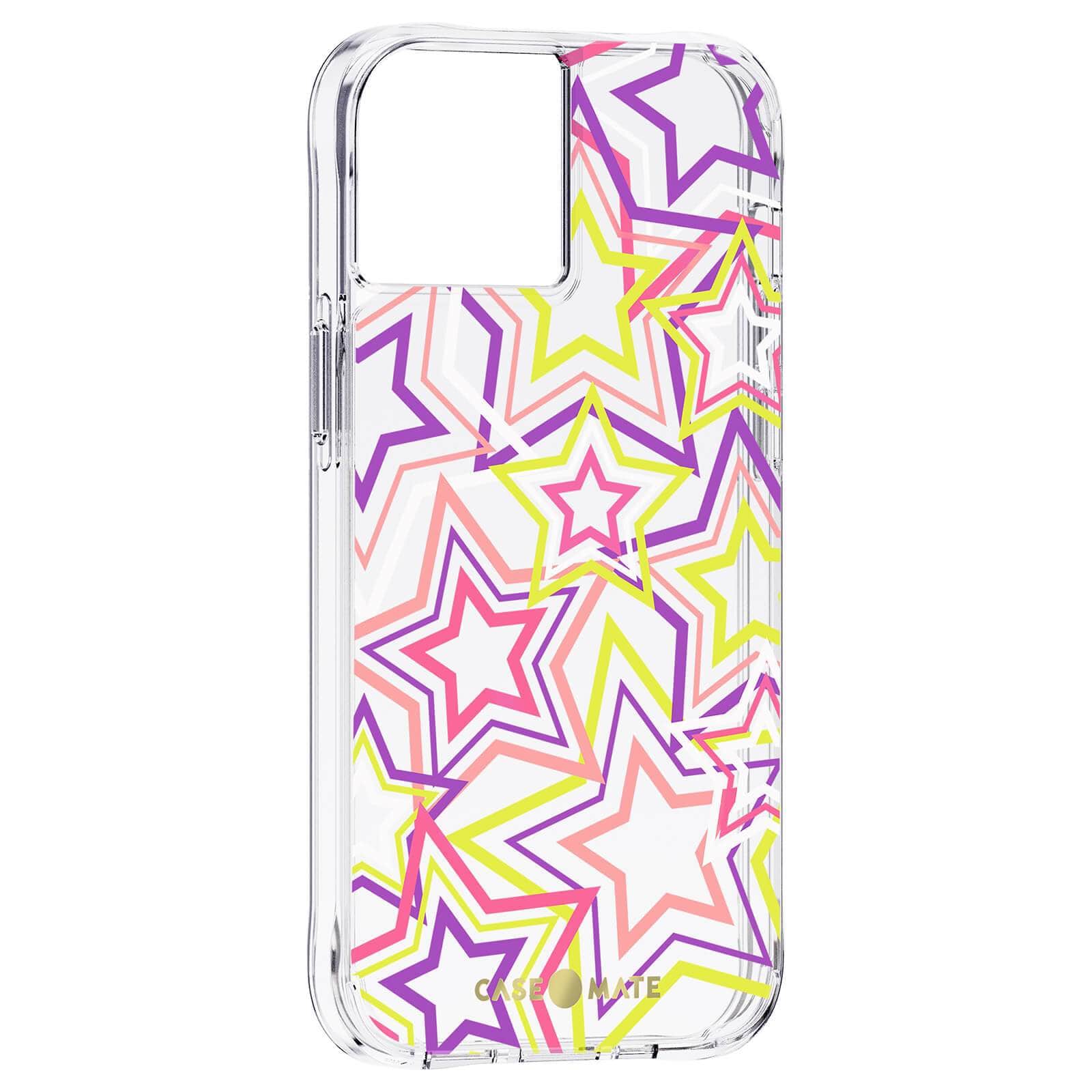 CASE-MATE Phone Cases Neon Stars iPhone 13 coque étoiles multicolore