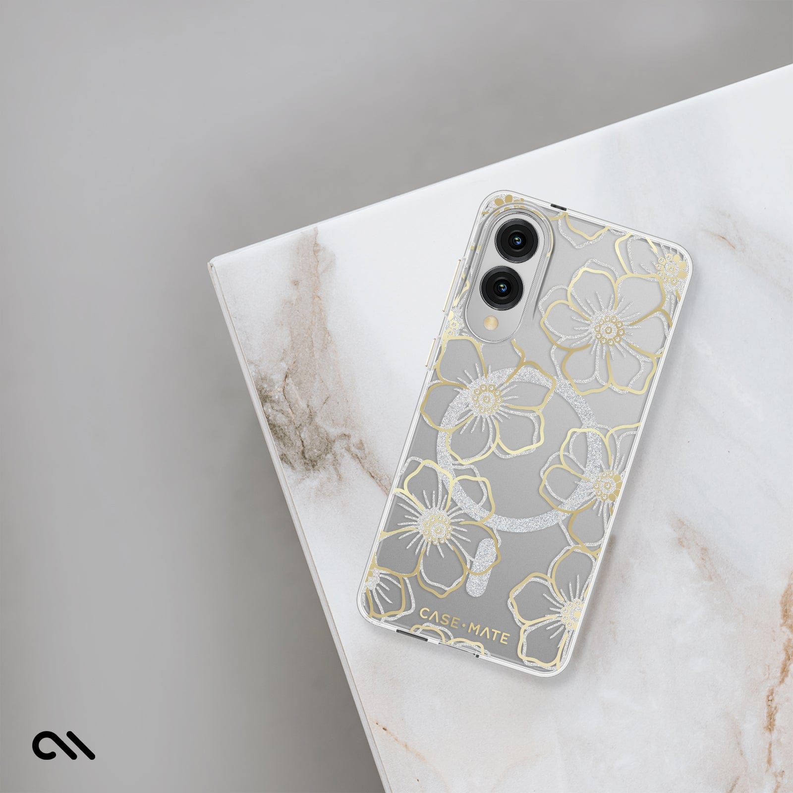 CASE-MATE Phone Cases Floral Gems with Magnet Galaxy S25 Edge coque motifs floraux