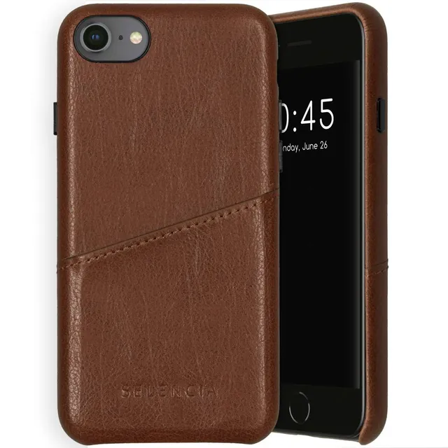 SELENCIA Vayu étui pour iPhone 11 marron avec porte-carte
