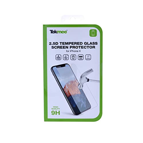 Tekmee Protections d'écran et coques iPhone X verre trempé 9H