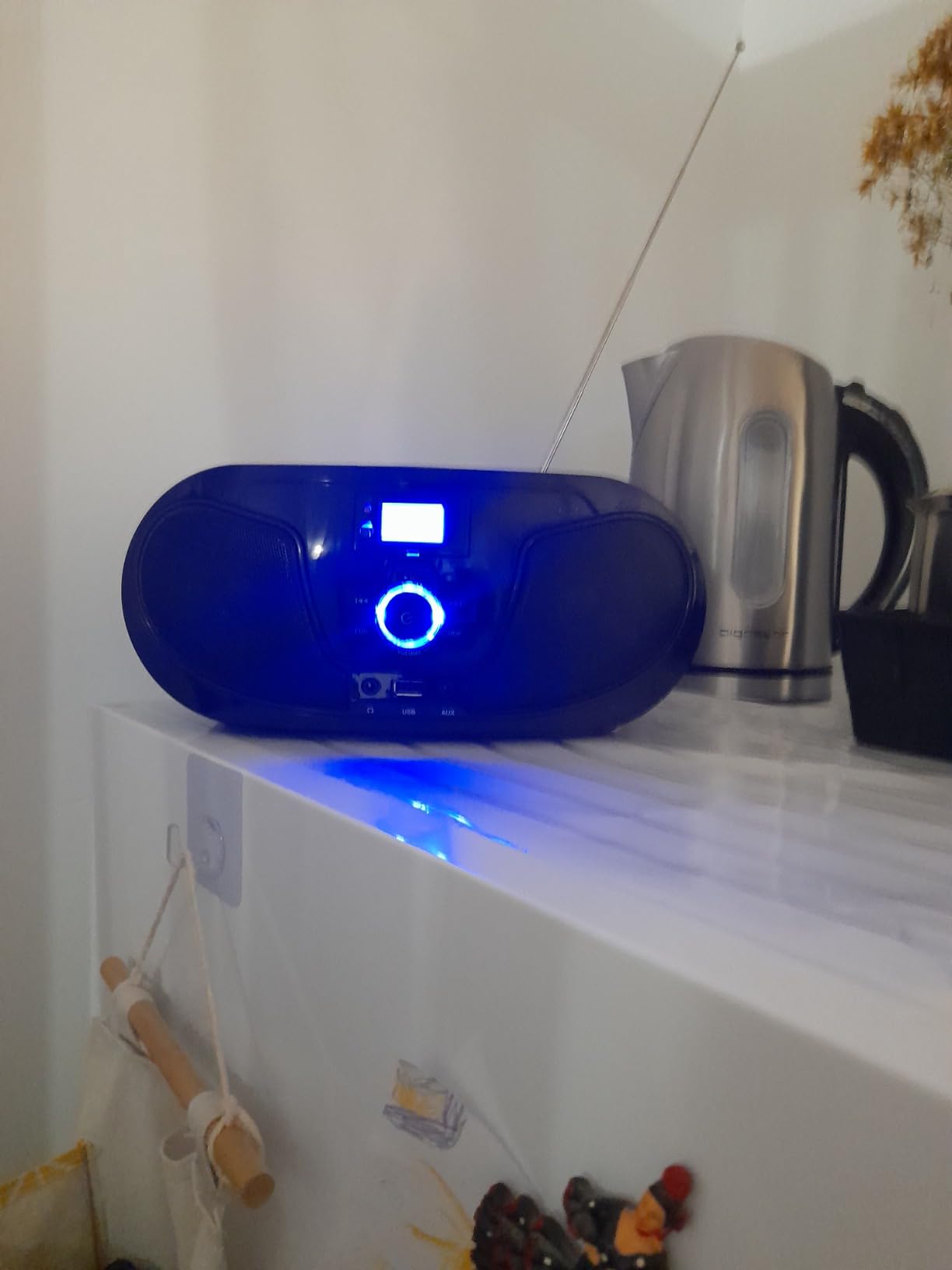 WE Audio Lecteur Radio CD-USB(MP3)-Bluetooth radio CD noir