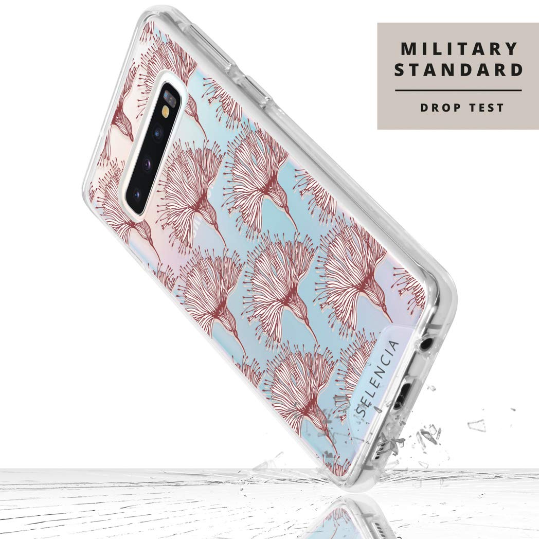 Selencia Coque arrière Zarya Fashion coque fleurs Galaxy S10
