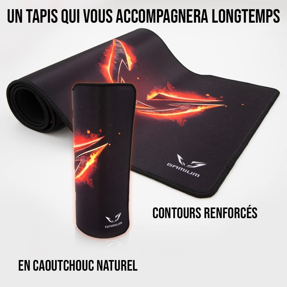 WE GAMIUM tapis de souris gaming XXL 900 x 300 x 3 mm antidérapant