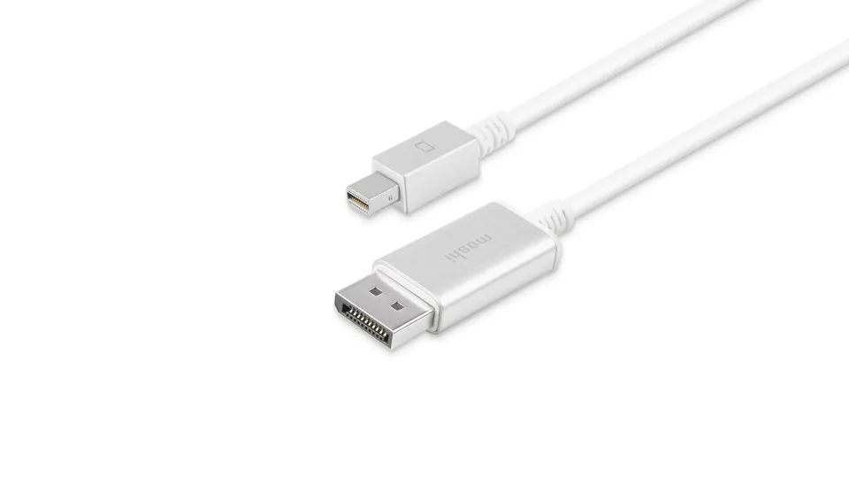 Moshi Cables and Adapters Mini DisplayPort to DisplayPort Cable câble 4K 60 Hz blanc 1,5 m