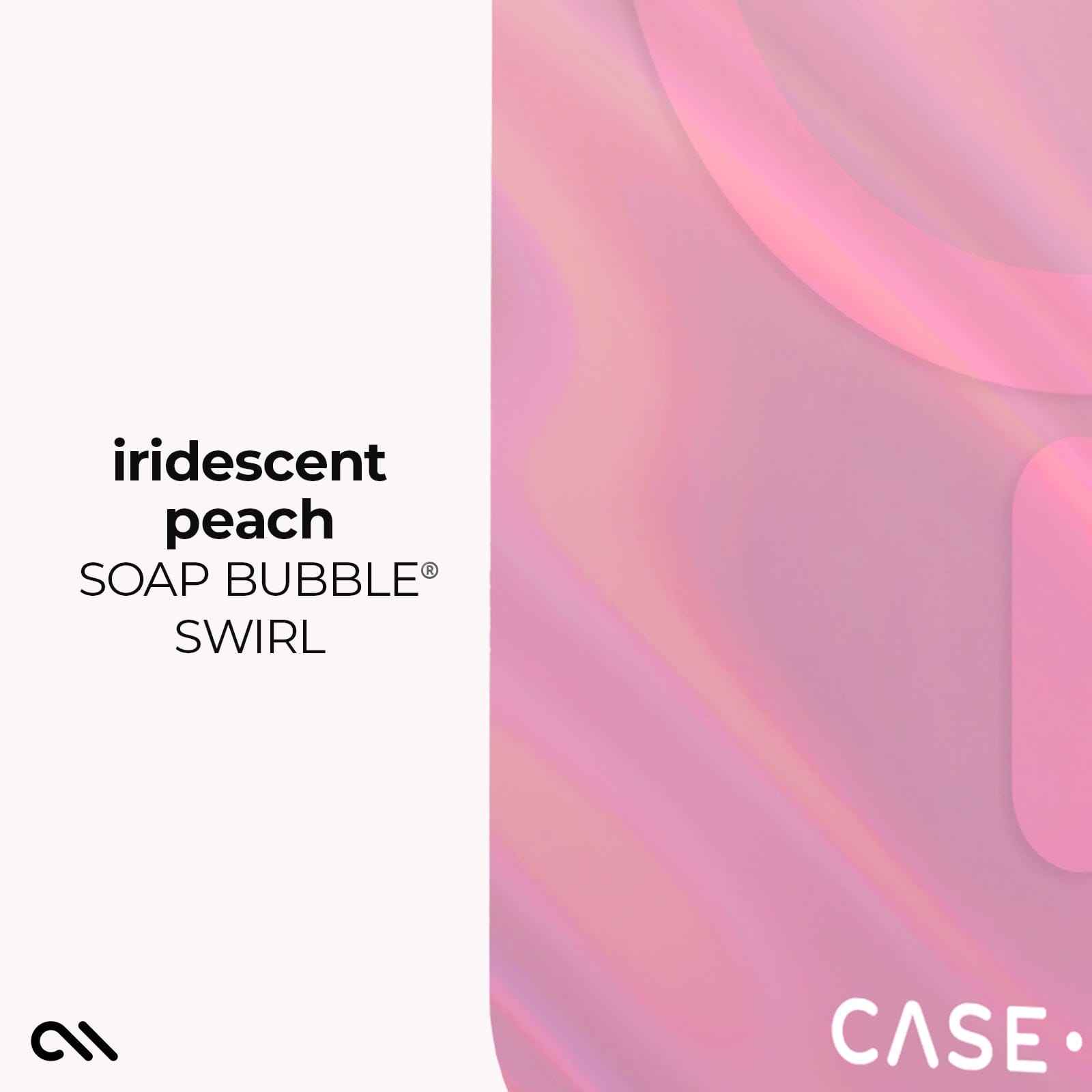 CASE-MATE Phone Cases Peach Soap Bubble with Magnet coque Galaxy S26 pêche irisée