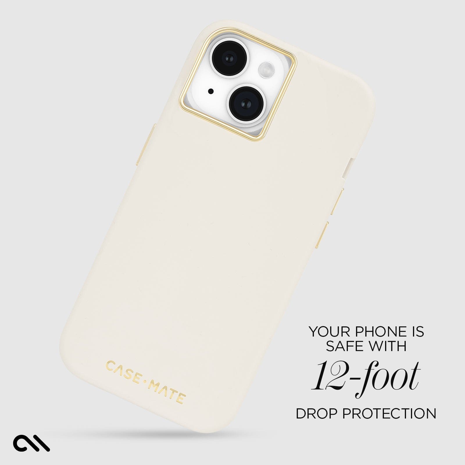 CASE-MATE Phone Cases Silicone coque iPhone 15 beige MagSafe