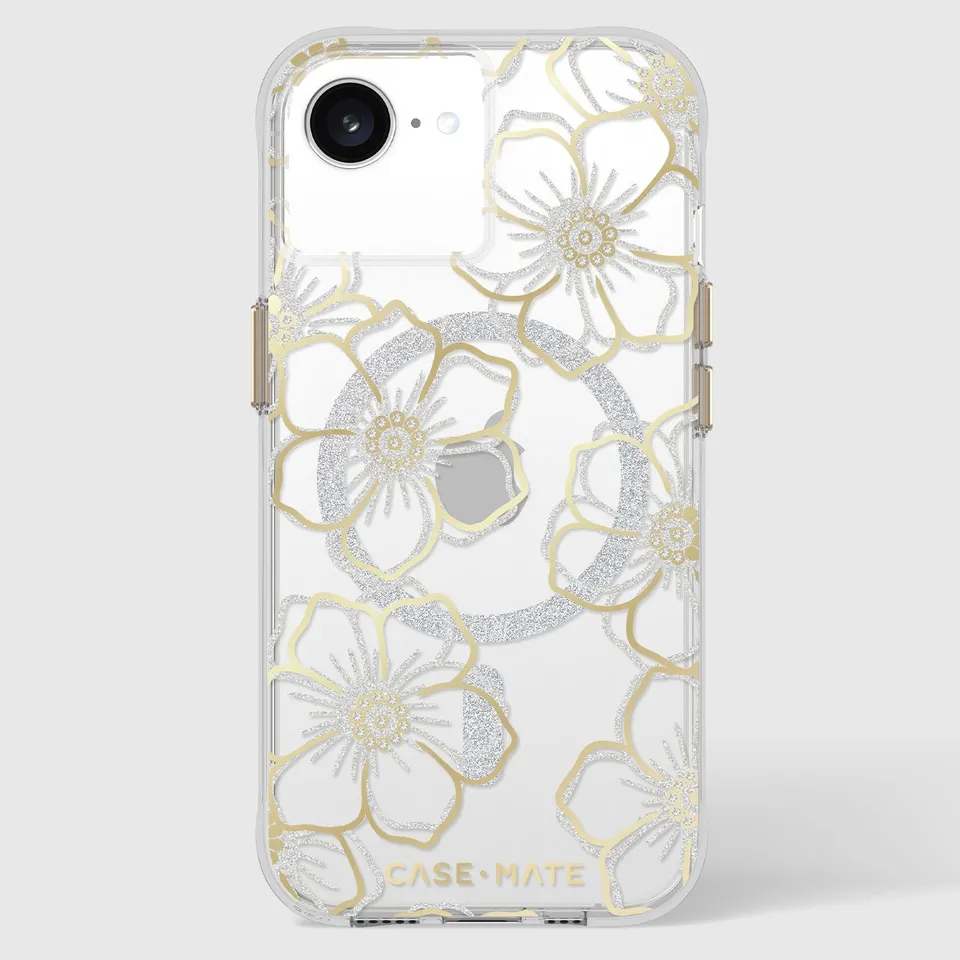 CASE-MATE Phone Cases Floral Gems MagSafe coque iPhone 16e à fleurs