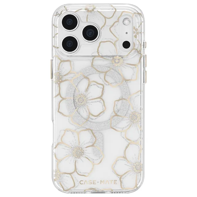 CASE-MATE Phone Cases Floral Gems MagSafe iPhone 17 Pro Max coque à fleurs