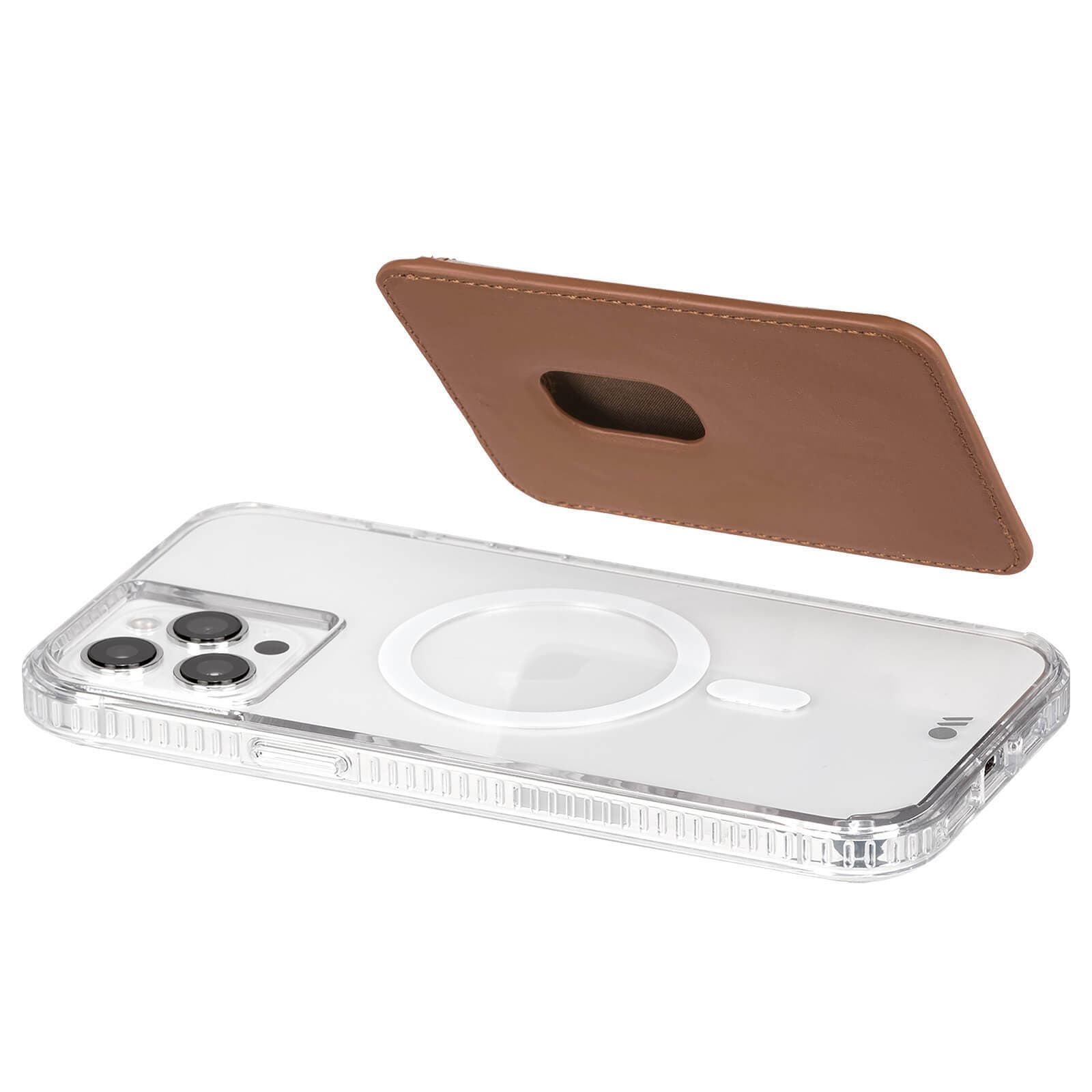 CASE-MATE MagSafe Accessories Cognac Brown MagSafe Wallet portefeuille marron
