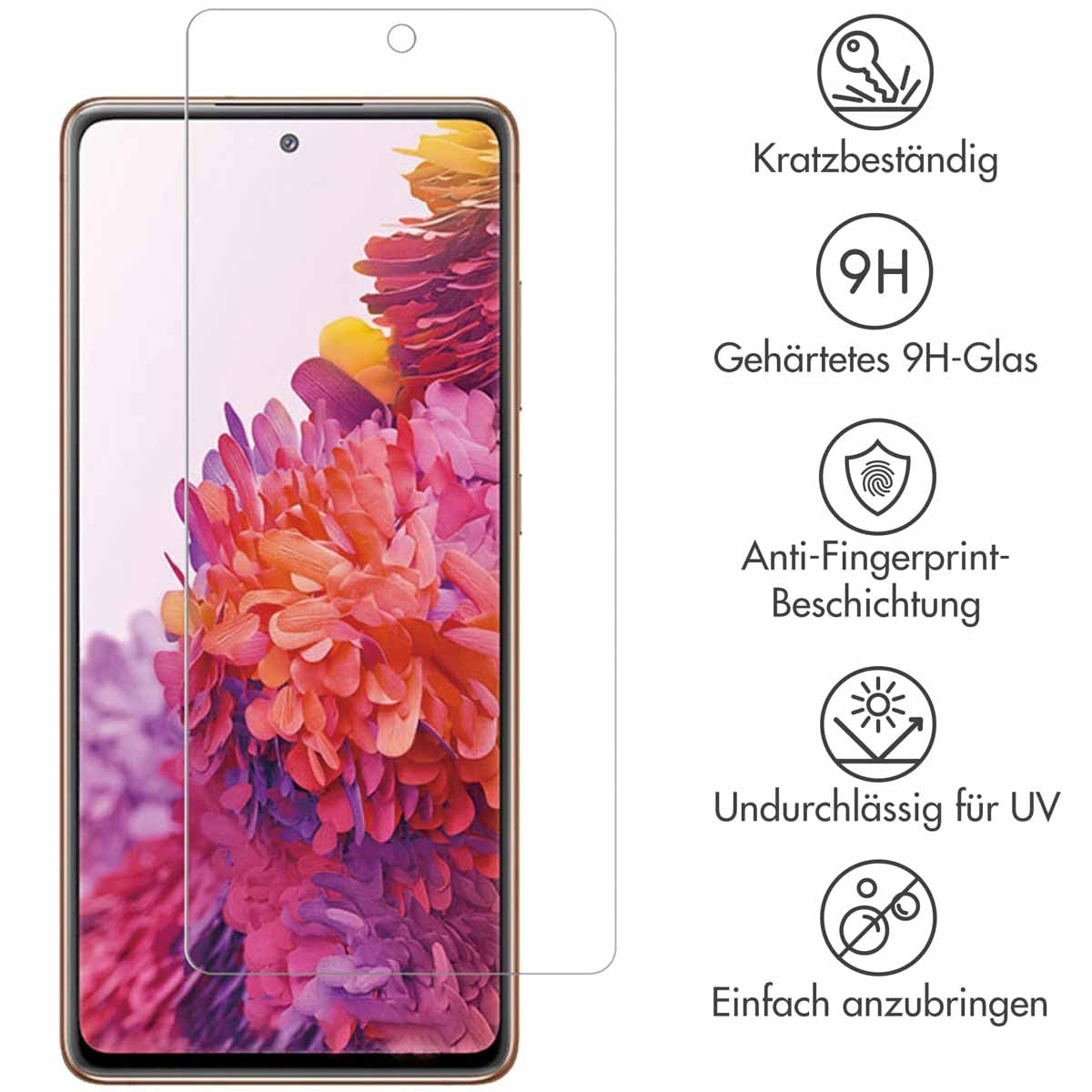 SELENCIA Protection d'écran en verre trempé Samsung Galaxy S20 FE film transparent 9H