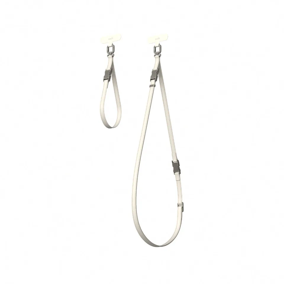 Moshi Accessories 2-in-1 Wrist & Crossbody Strap sangle Eggnog White
