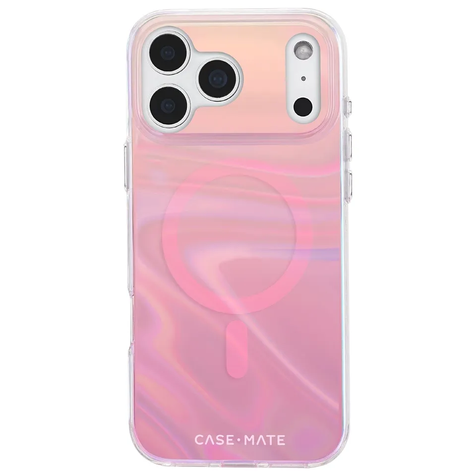 CASE-MATE Phone Cases Peach Soap Bubble® MagSafe coque iPhone 17 Pro Max irisée
