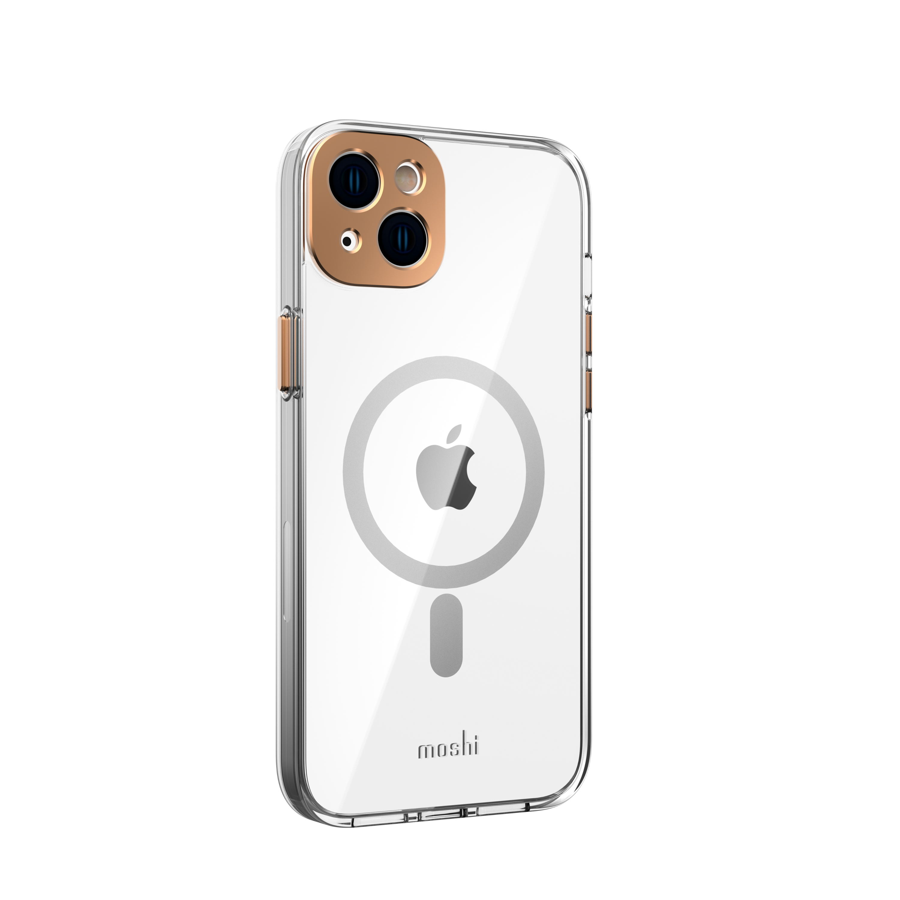 MOSHI Cases iGlaze Slim Hardshell Case coque iPhone 14 Pro Max argent lunaire MagSafe
