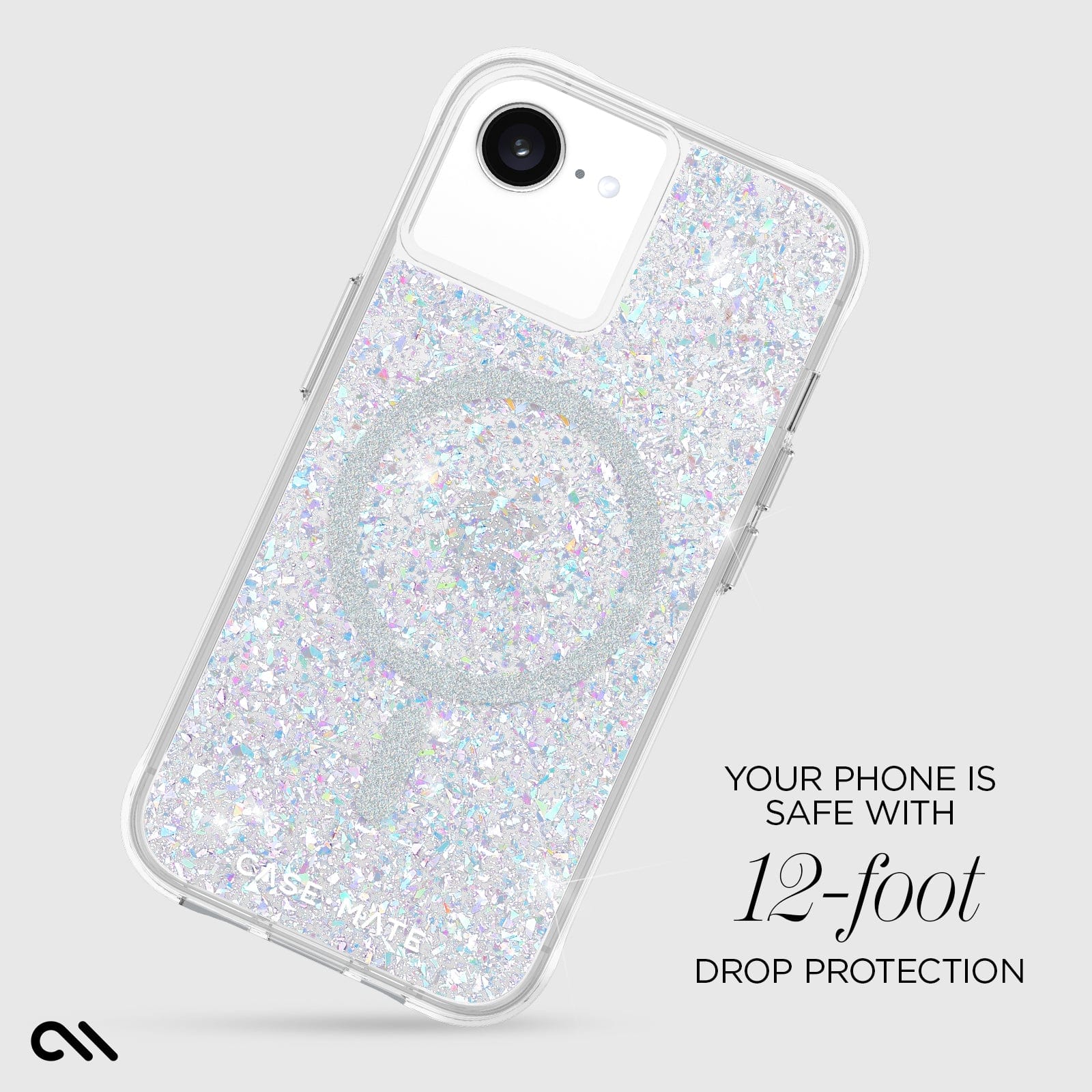 CASE-MATE Twinkle Disco MagSafe coque iPhone 17e/16e paillettes