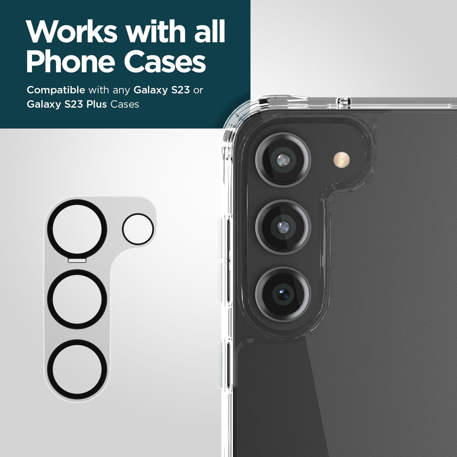 CASE-MATE Lens Protectors Galaxy S23 / S23+ verre caméra transparent