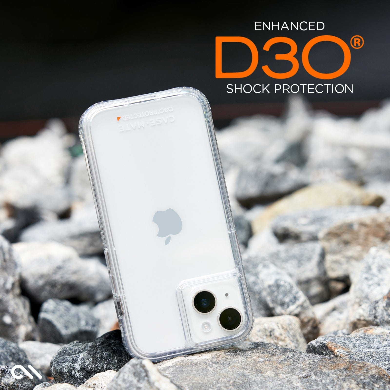 CASE-MATE Phone Cases Tough D3O® Clear coque iPhone 15 Plus transparente antichoc